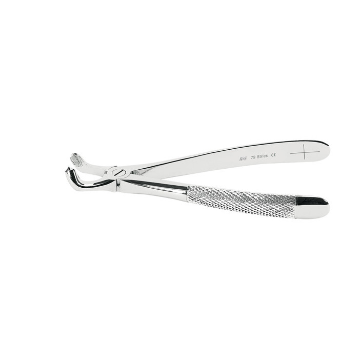 R&S Extraction Forceps: Adult Cross Serrated Beak No.79