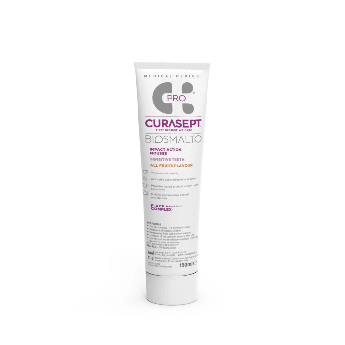 Curasept Biosmalto Action Mousse - 150ml - Sensitive