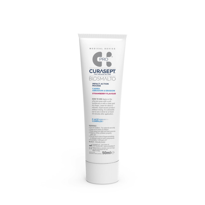 Curasept Biosmalto Action Mousse - 50ml - Strawberry