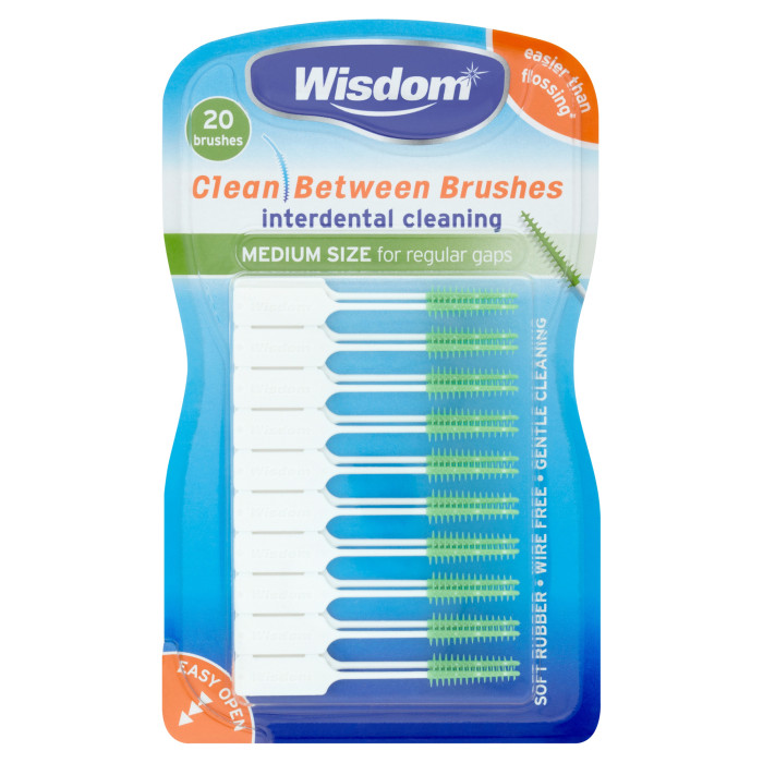 Wisdom Clean Between Interdental Brushes: Medium - Green (20)