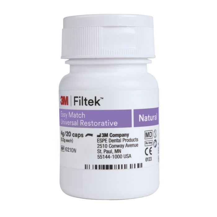 3M Filtek Easy Match Universal Restorative: 20 x 0.2g Capsules - Shade Natural