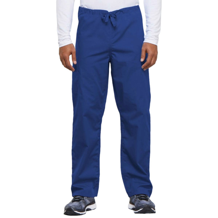 Cherokee 4100 Drawstring Waist Scrub Trousers: Royal Blue - S