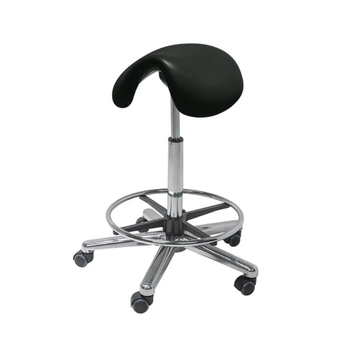 Saddle Stool - Tilting Top (Colbalt Black)