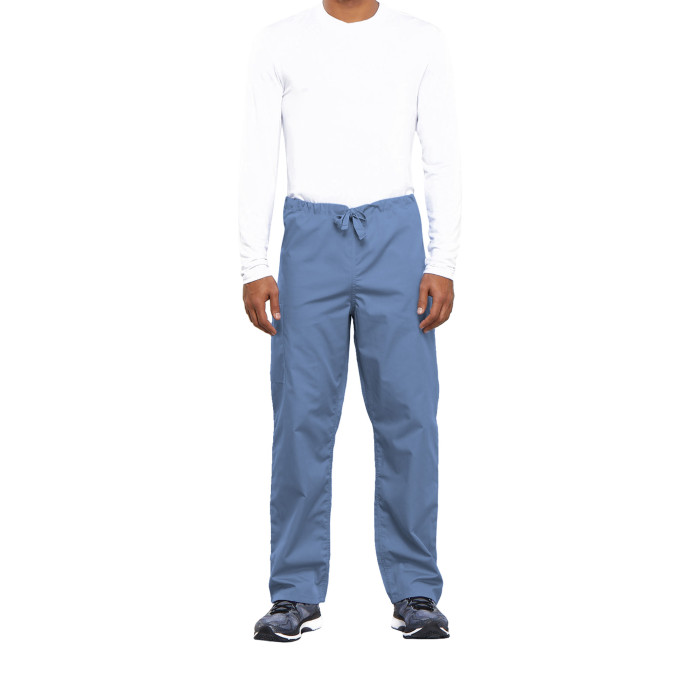 Cherokee 4100 Drawstring Waist Scrub Trousers: Ciel - XS