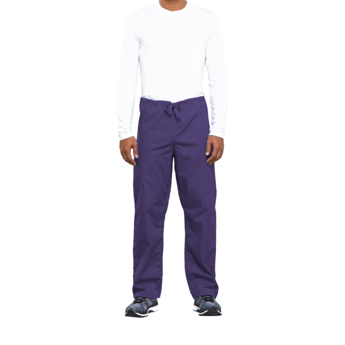 Cherokee 4100 Drawstring Waist Scrub Trousers: Grape - S