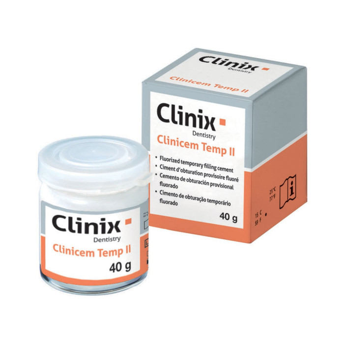 Clinix Clinicem Temp II Temporary Filling Material - 40g Jar