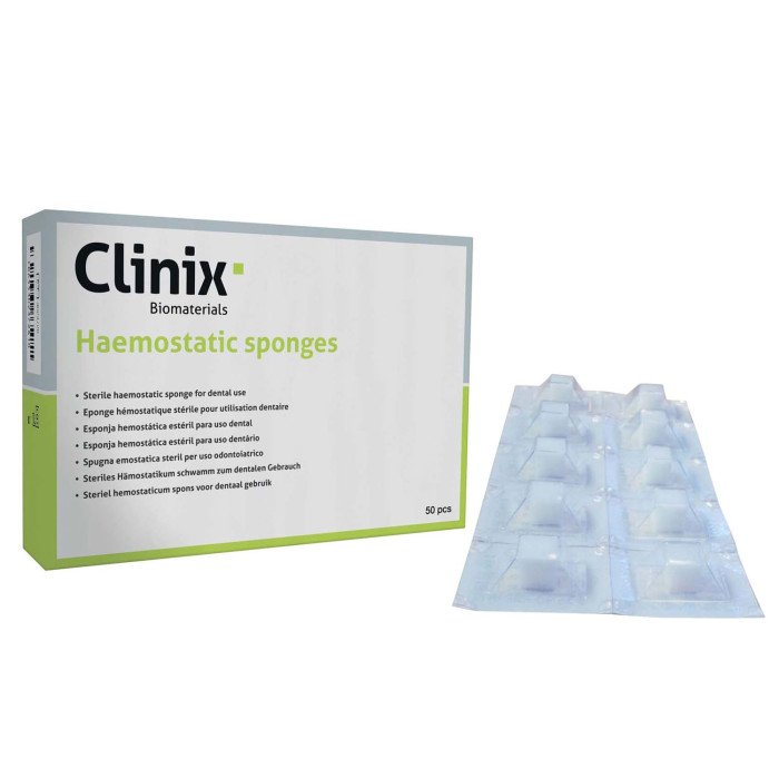 Clinix Haemostatic Sponges: Blister Pack (50)