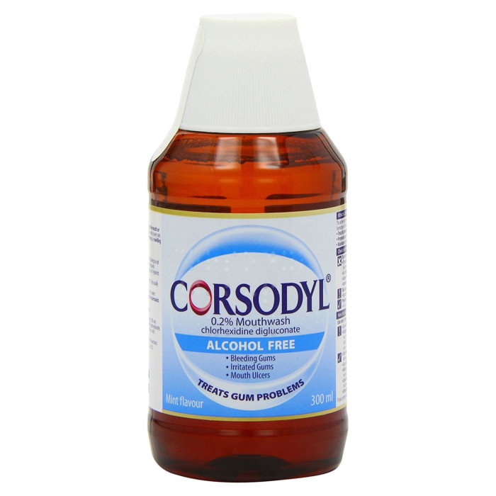 Corsodyl Alcohol Free Mint Mouthwash (300ml)