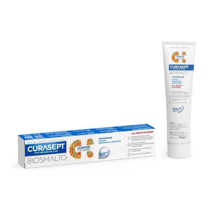 Curasept Biosmalto Junior Toothpaste  - 75ml - All Fruits