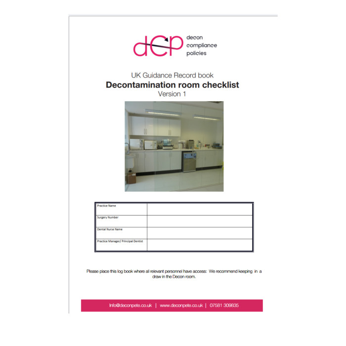 Decon Pete Decontamination Room Checklist