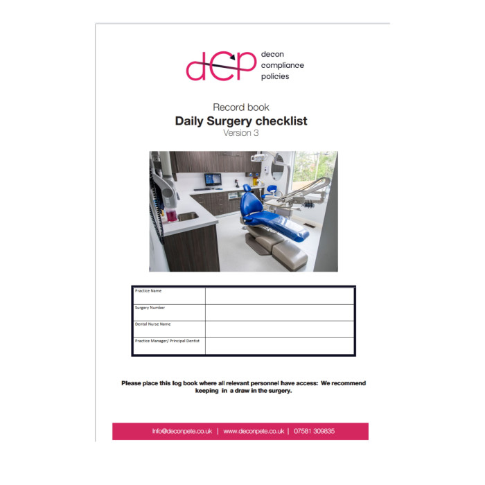 Decon Pete Surgery Checklist