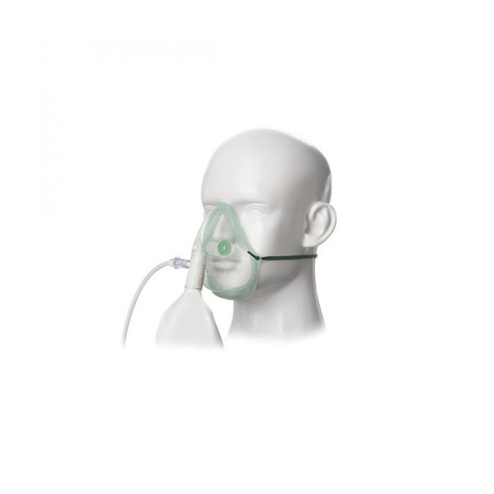 High Concentration Adult EcoLite Oxygen Mask with 2.1m Tube
