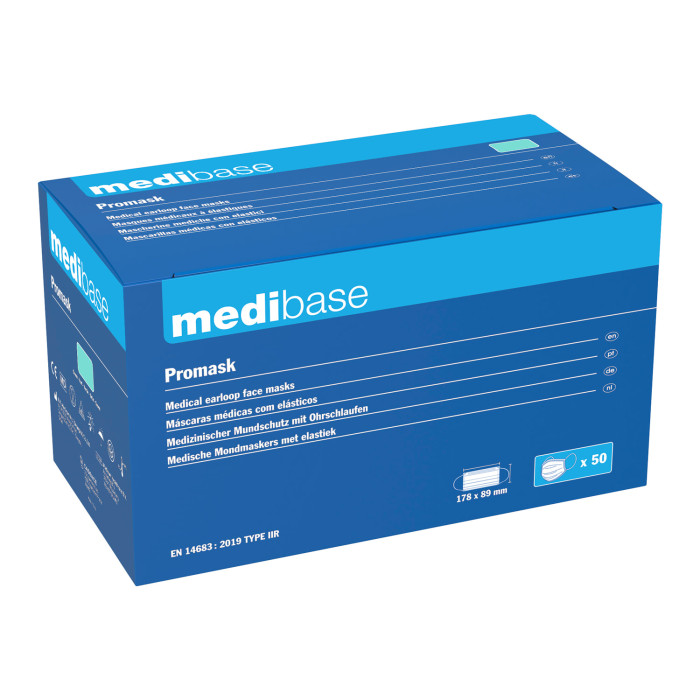 Medibase Promask: Type IIR Earloop Face Masks - Green (50)