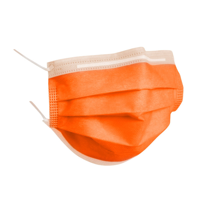 Medibase Promask: Type IIR Earloop Face Masks - Orange (50)