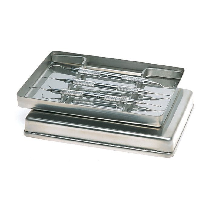 Nichrominox Stainless Steel Instrument Tray: 18x14cm