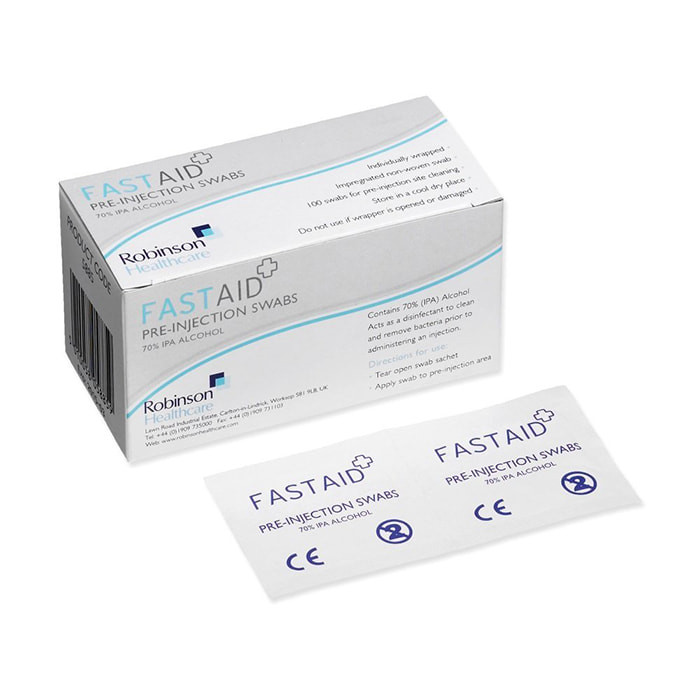 Robinson Fast Aid IPA Alcohol Pre-Injection Swabs (100)