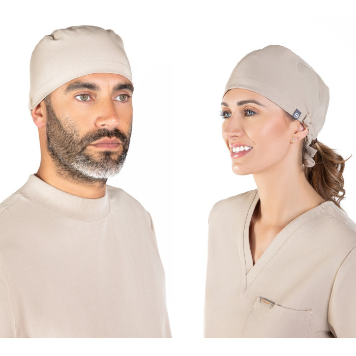Skrubz Surgical Scrub Cap: Sand Stone