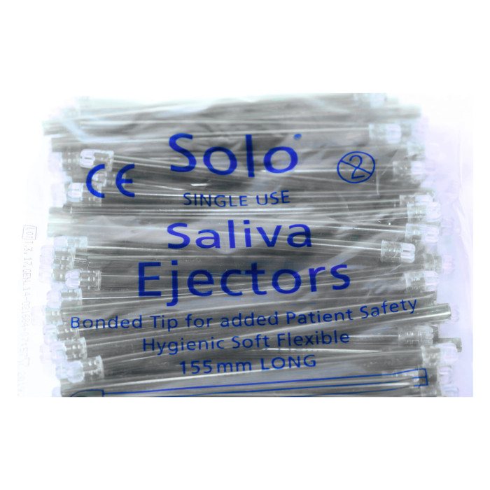Solo Saliva Ejectors: Clear (100)