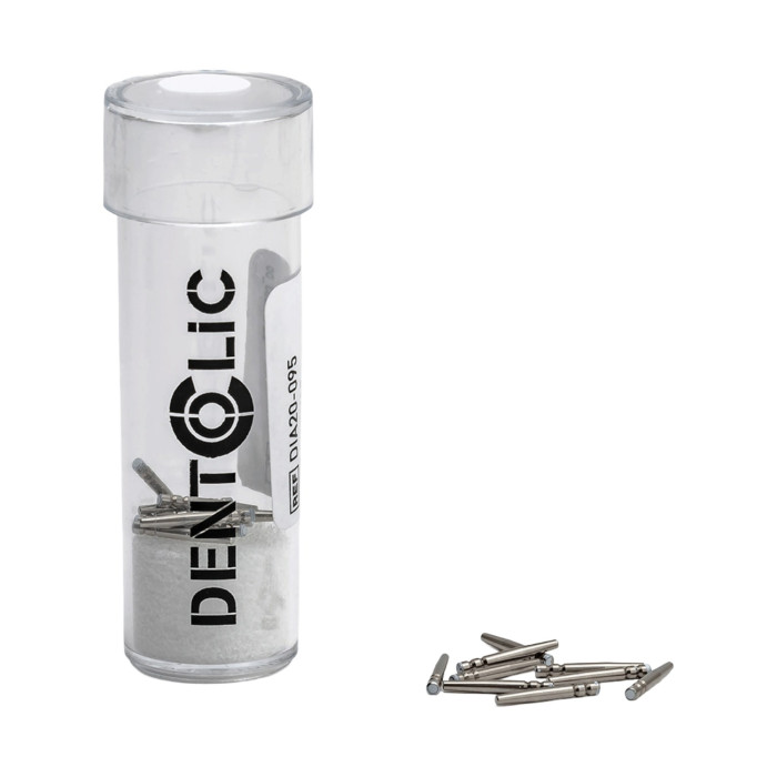 Itena Dentoclic Cylindro-Conical Stainless Steel Posts: 1.2mm Diameter - White (20)