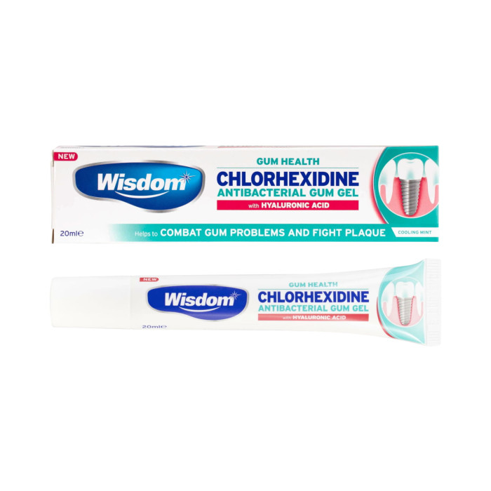 Wisdom 0.2% Chlorhexidine Gum Gel with 1% Hyaluronic Acid - 20ml