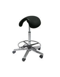 Saddle Stool - Tilting Top - Colbalt Black