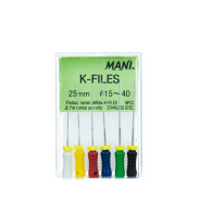 Mani K-Files: 25mm - Assorted No.15-40 (6) 