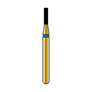 Diatech Gold Diamond Burs: 835 - Flat End Cylinder - Medium 010
