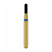 Diatech Gold Diamond Burs: 838 - Round End Cylinder - Medium 012
