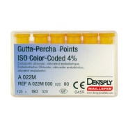 Taper Gutta Percha Points: 4% - ISO 20 (120)