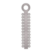 Power Sticks Elastomerics: 42 Sticks x 24 Ties - Metallic Silver