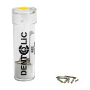 Itena Dentoclic Cylindro-Conical Stainless Steel Posts: 1.3mm Diameter - Long Yellow (20)