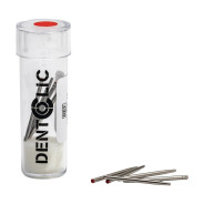 Itena Dentoclic Cylindro-Conical Pins: Stainless Steel Pins - 1.36mm Diameter - Red (10)