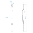 ASA DENTAL - Extremity Positioning Tweezers Diagram