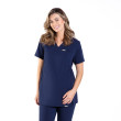 SKRUBZ - Skrubz Navy Halo Maternity Scrub Top - Front