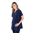 SKRUBZ - Skrubz Navy Halo Maternity Scrub Top - Side