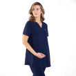 SKRUBZ - Skrubz Navy Halo Maternity Scrub Top - Side view