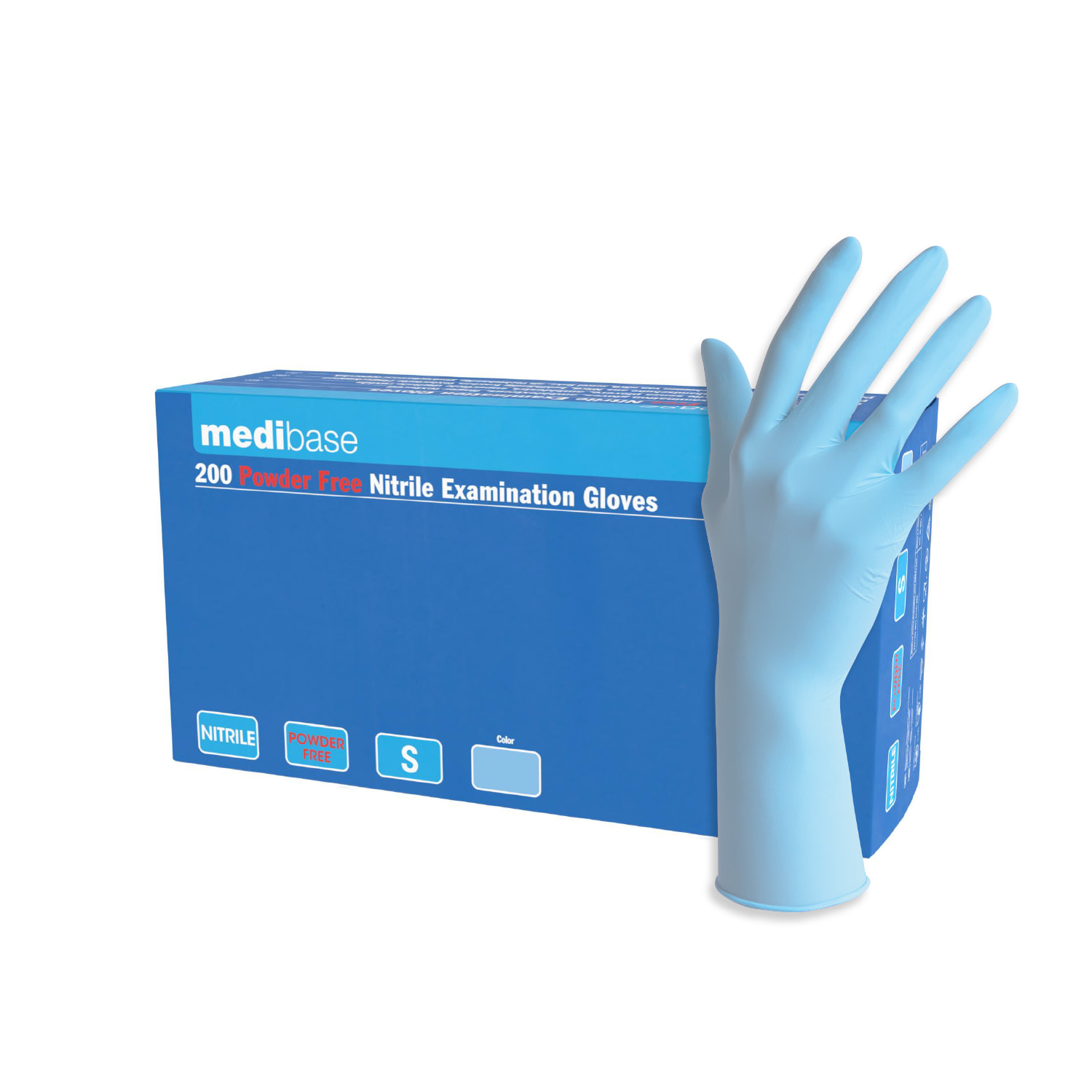 Medibase Powder Free Blue Nitrile Gloves - XS (200)