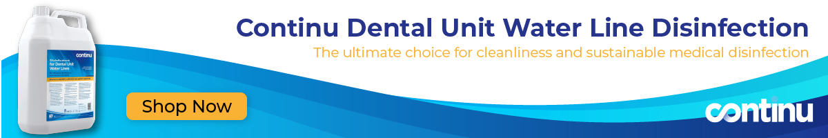 Continu Dental Unit Water Line Disinfectant - The ultimate choice for cleanliness and sustainable medical disinfection! Shop Here